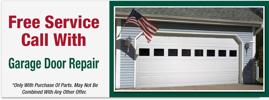 Free Service Call with Garage Door Repair